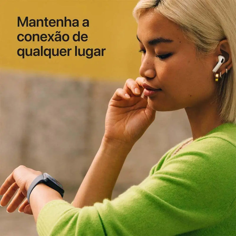 Apple Watch SE 3 (GPS) 40mm – Caixa em Alumínio Estelar com Pulseira Esportiva Estelar Tamanho B/M