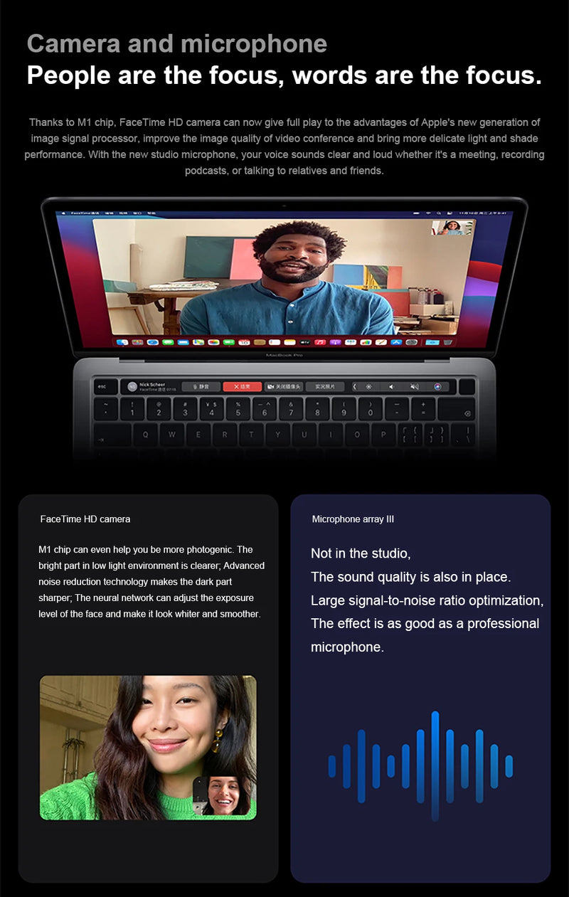 Apple MacBook Pro M1 (Chip) 13.3" – 8GB/16GB RAM, 256GB – 1TB SSD