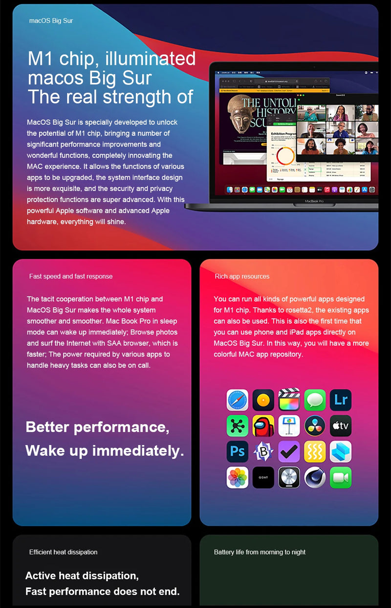 Apple MacBook Pro M1 (Chip) 13.3" – 8GB/16GB RAM, 256GB – 1TB SSD