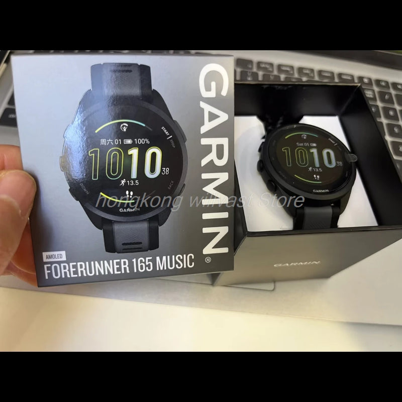 Garmin Forerunner 165 GPS Smartwatch – Tela AMOLED, 11 Dias de Bateria, Monitoramento de Corrida e Recuperação