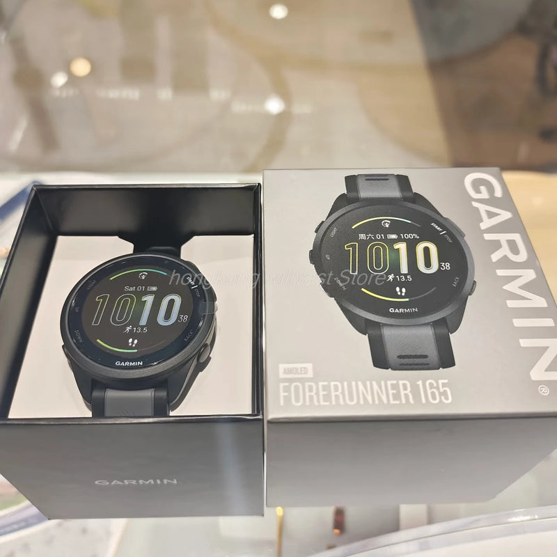 Garmin Forerunner 165 GPS Smartwatch – Tela AMOLED, 11 Dias de Bateria, Monitoramento de Corrida e Recuperação